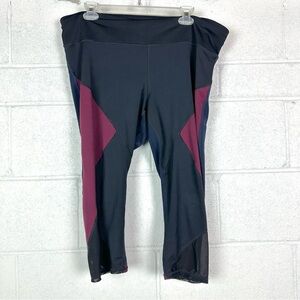 Gapfit Eclipse Black, Burgundy and blue Athletic Leggings size XL